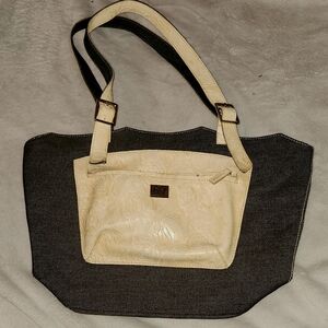 Vintage 1980's Sharif canvas shoulder bag